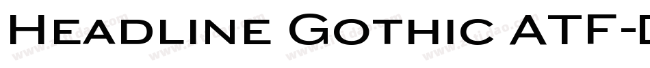Headline Gothic ATF字体转换